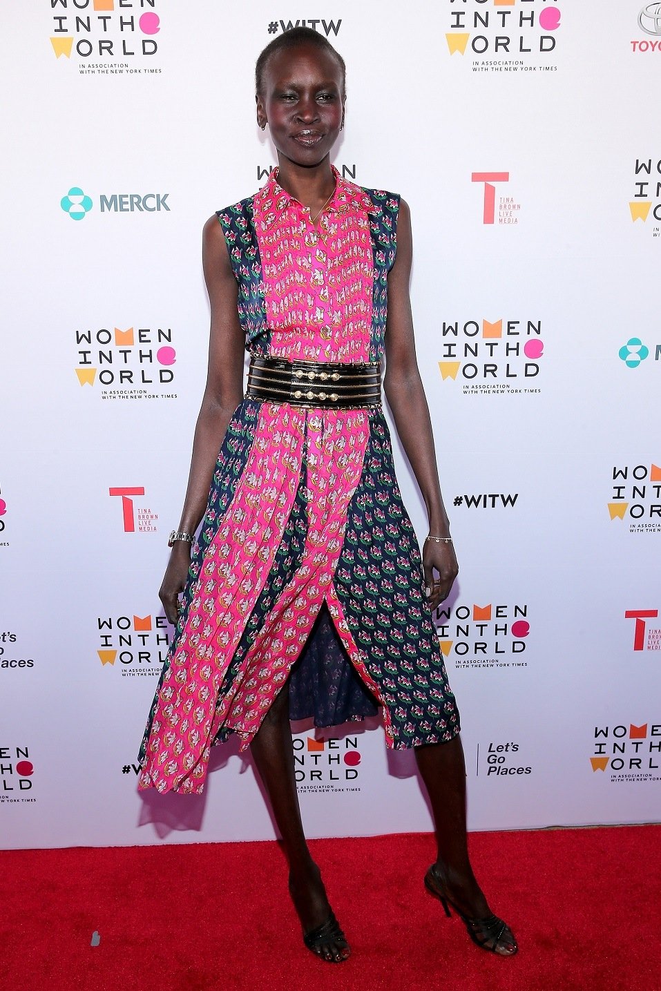 Model Alek Wek attends Tina Brown's 7th Annual Women In The World Summit Opening Night