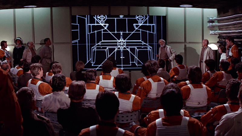 The Death Star plans in Star Wars: A New Hope