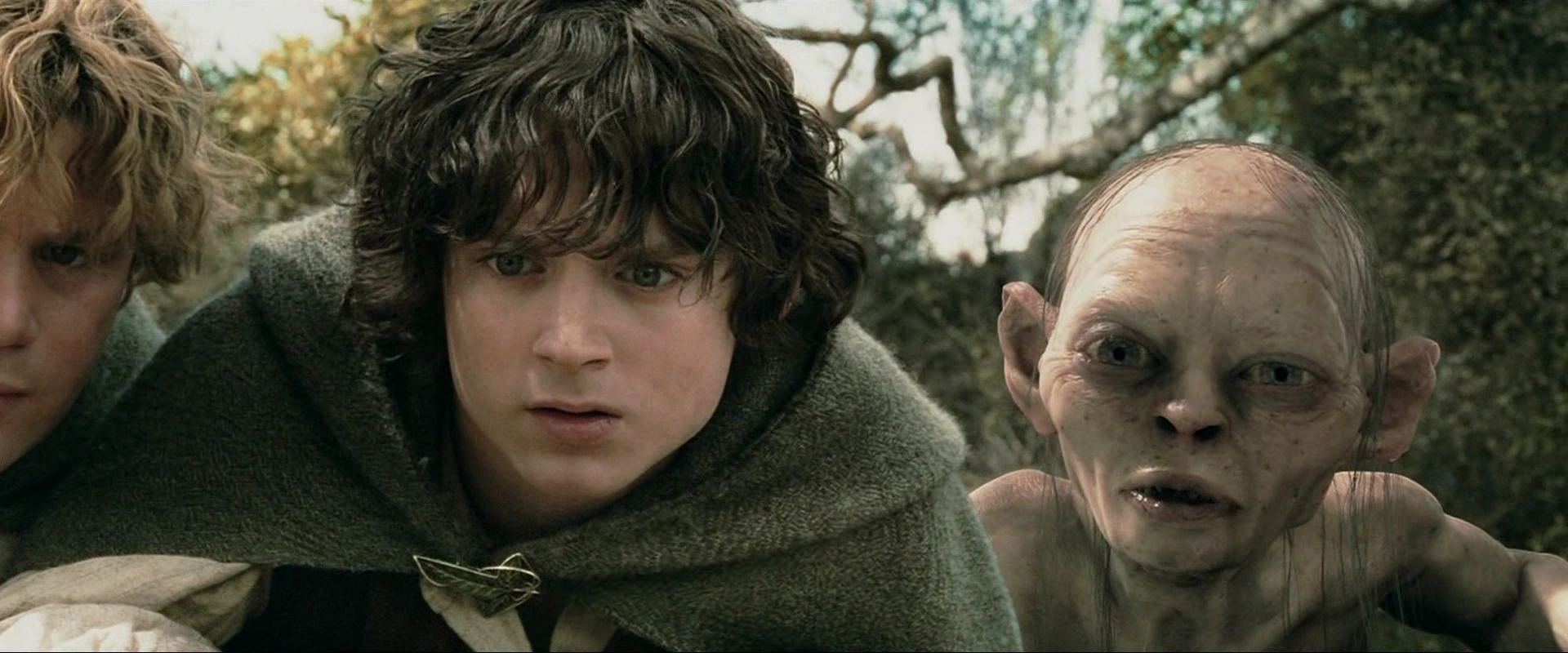 Sam (Sean Astin), Frodo (Elijah Wood) and Gollum (Andy Serkis) in 'The Lord of the Rings: The Two Towers'