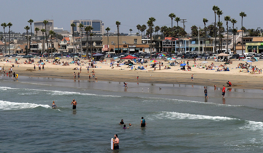 Balboa beach in Newport Beach