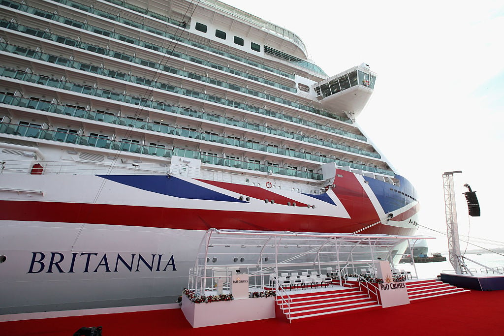 A general view of one of the largest cruise ships in the world, the Britannia, ahead of the naming ceremony for the P&O Cruises vessel.