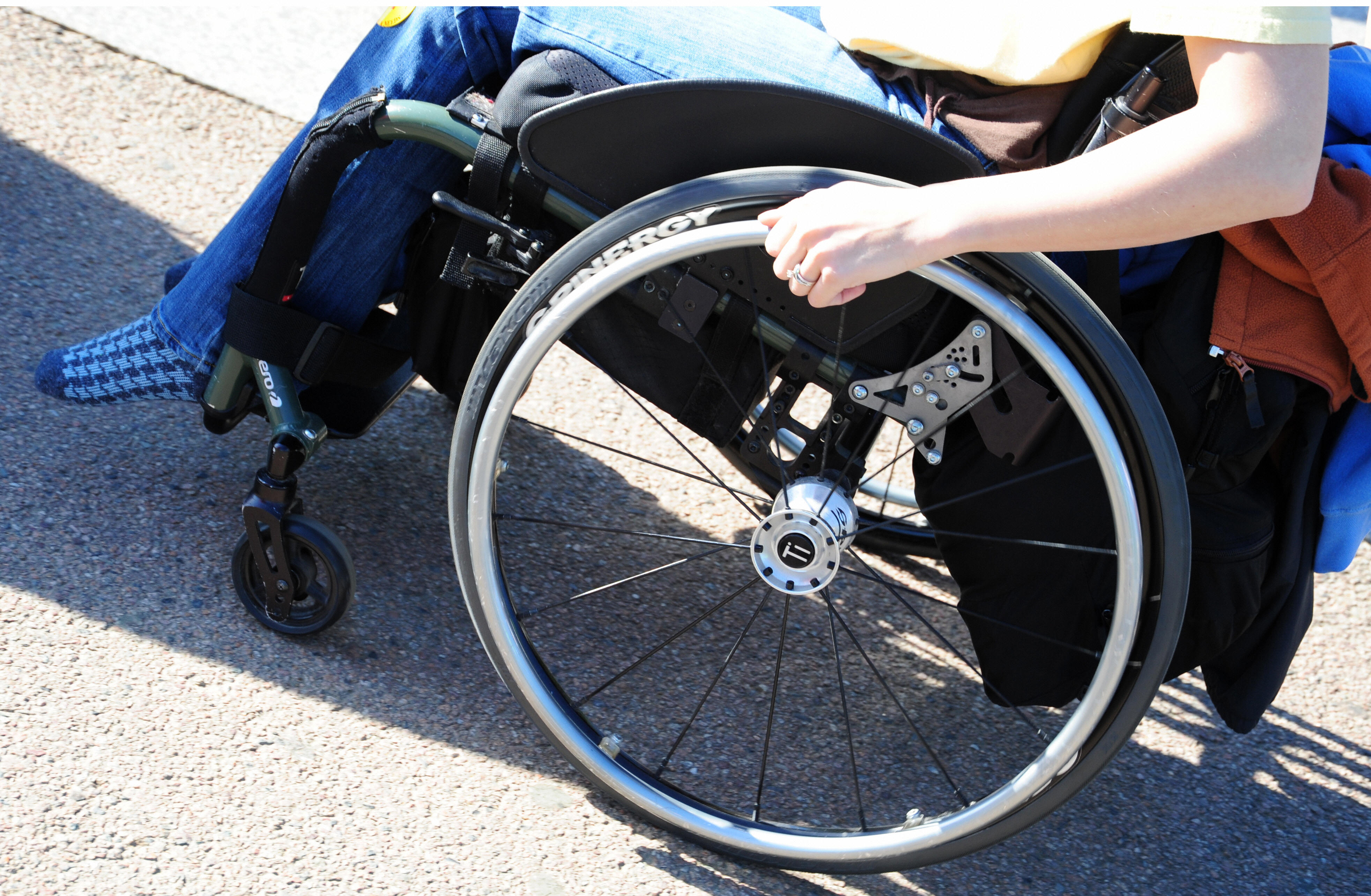 person in a wheelchair