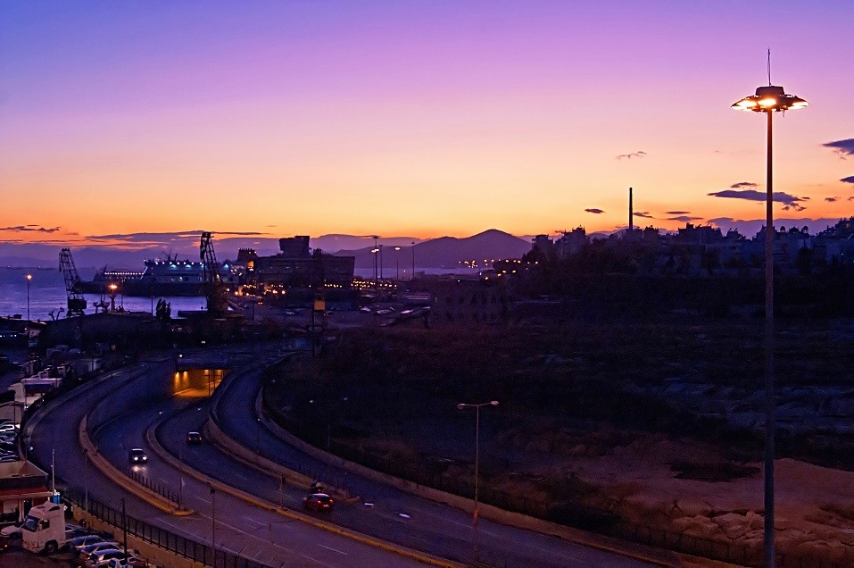 Passenger port of Piraeus in Attica, Greece