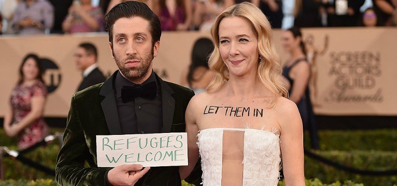 Simon Helberg and Jocelyn Towne