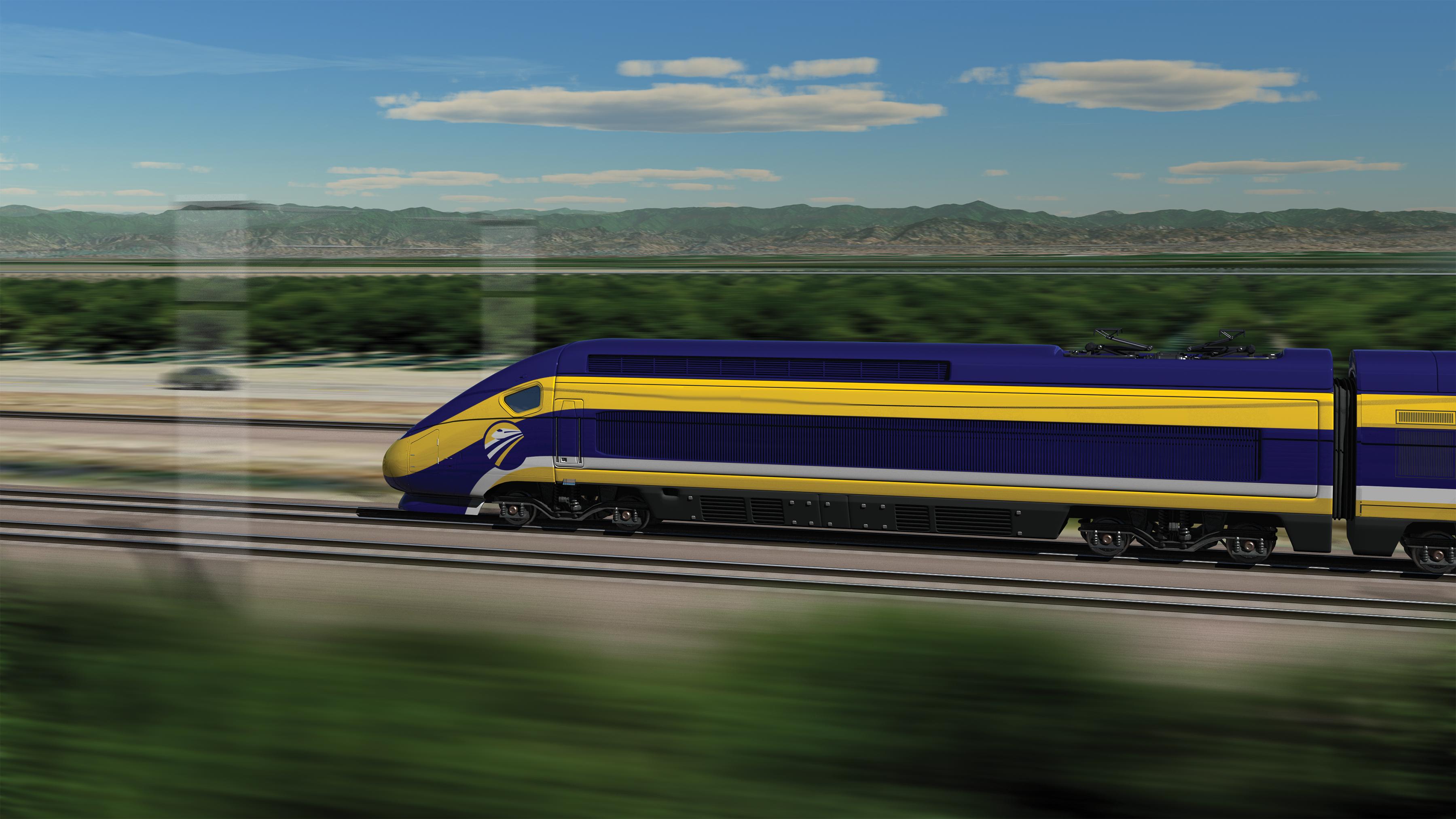 California high-speed rail concept art