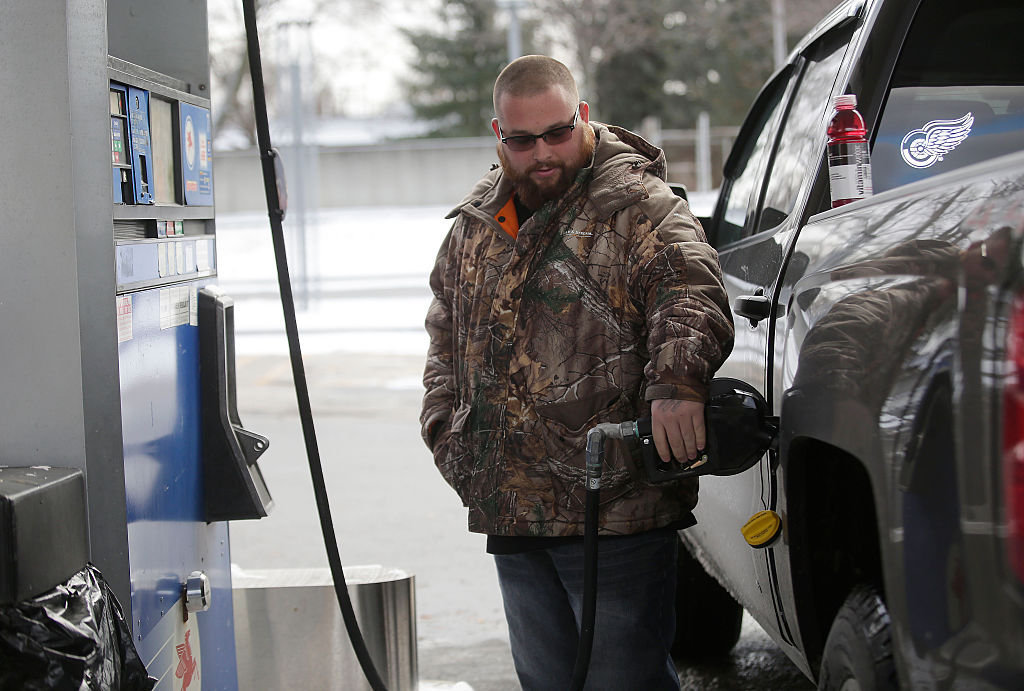 pumping gas