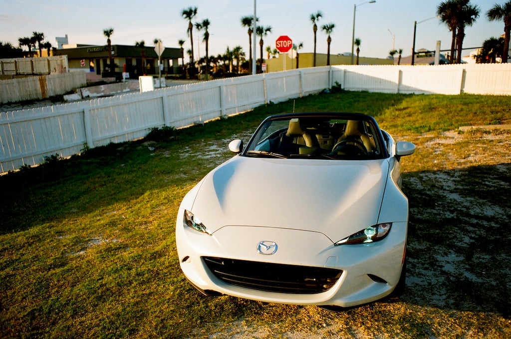 2017 Mazda Miata GT parked on a lawn