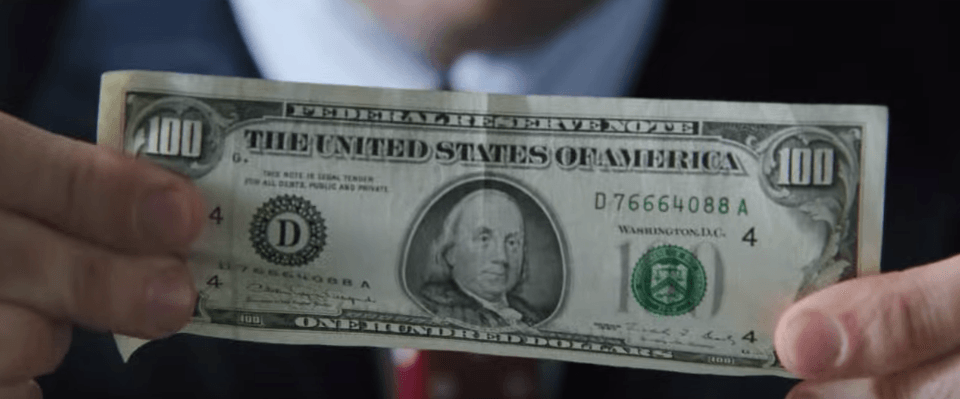 Money, cash, $100,
