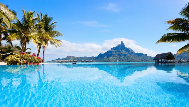 Otemanu mountain on Bora Bora island