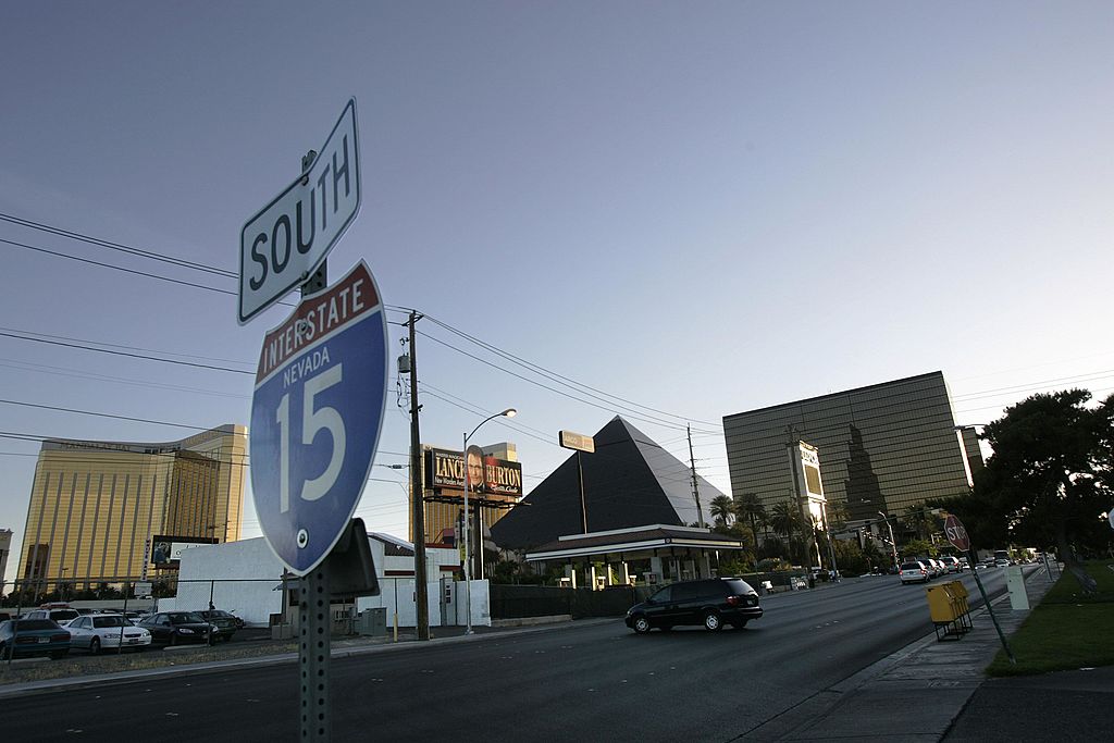 I-15 highway sign