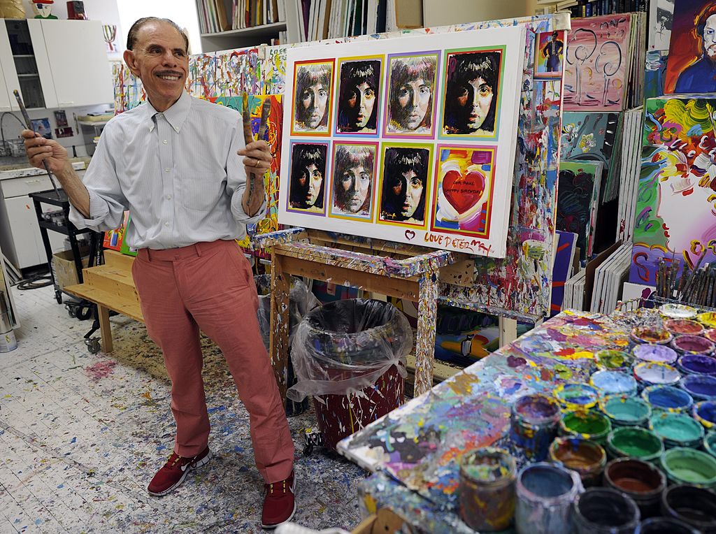 Peter Max with artwork
