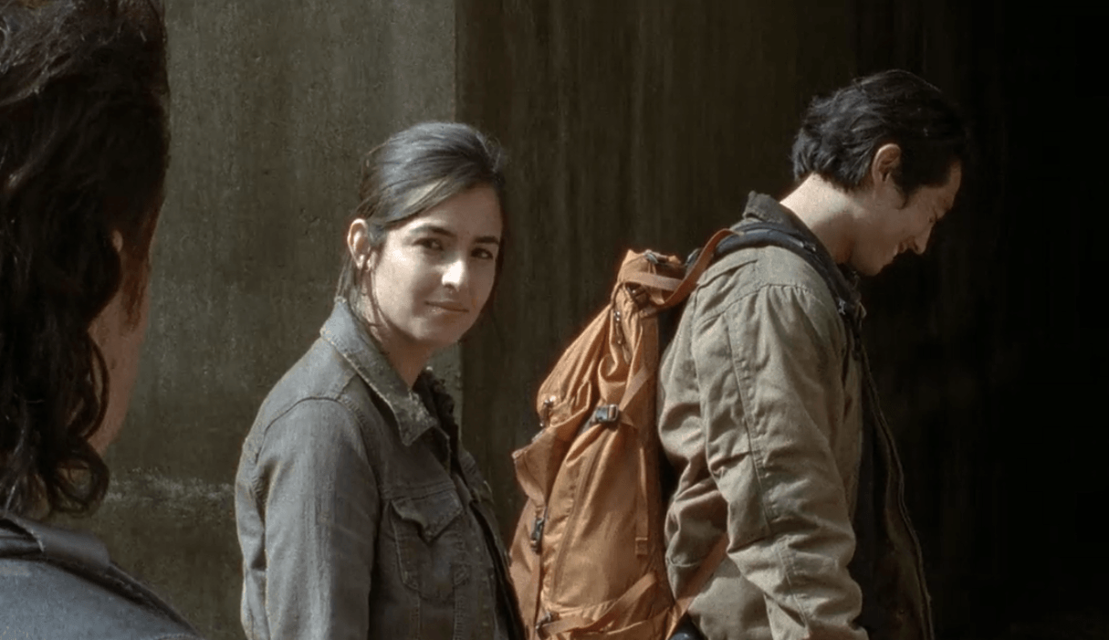 Glenn laughing as Eugene hits on Tara in a scene from 'The Walking Dead' episode 'Us'