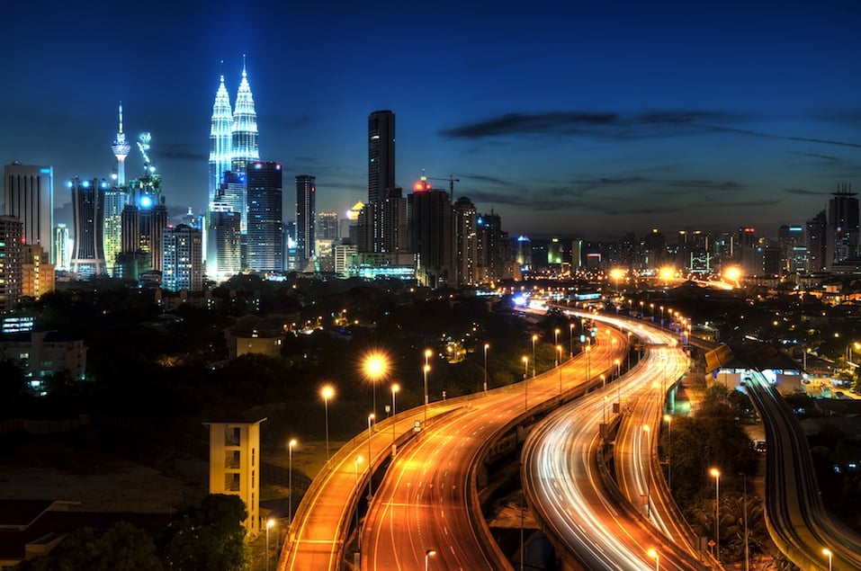 View of Malaysia's capital, Kuala Lumpur