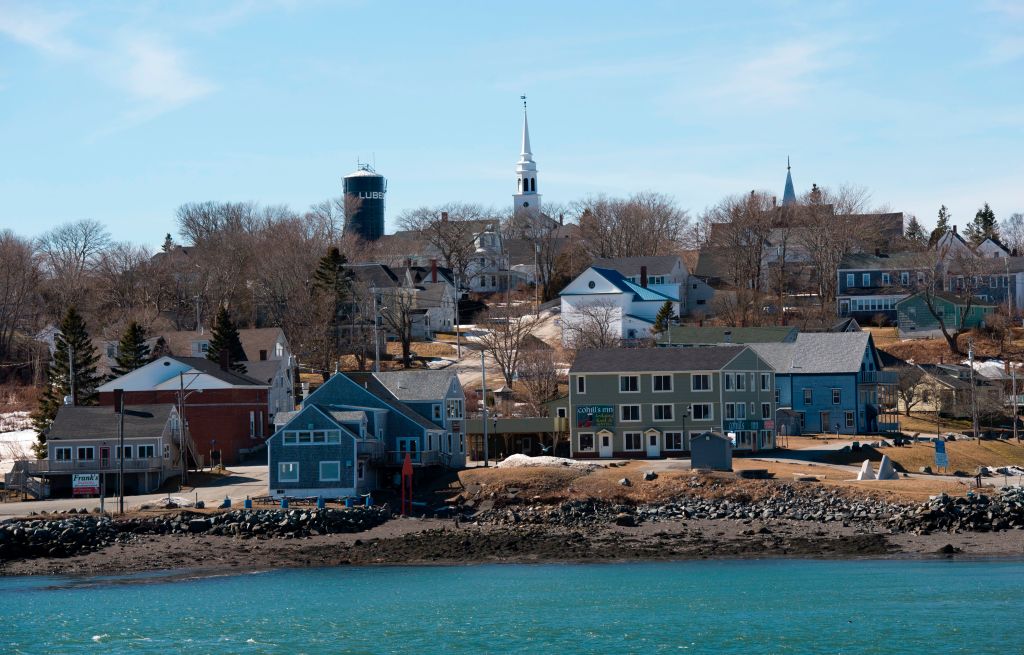 A view of Lubec, Maine, from the water
