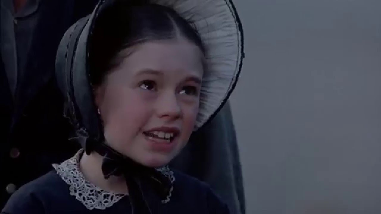 A young Anna Paquin plays Flora in a scene from The Piano