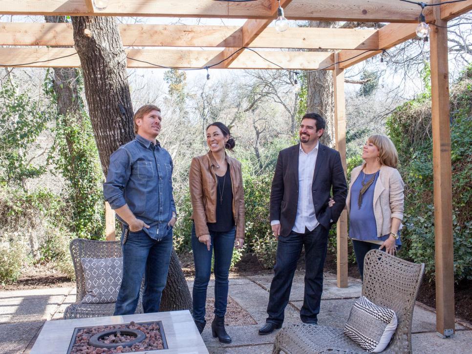 As seen on Fixer Upper, Chip and Joanna Gaines and the Barrett family talk about the functionality of the backyard.