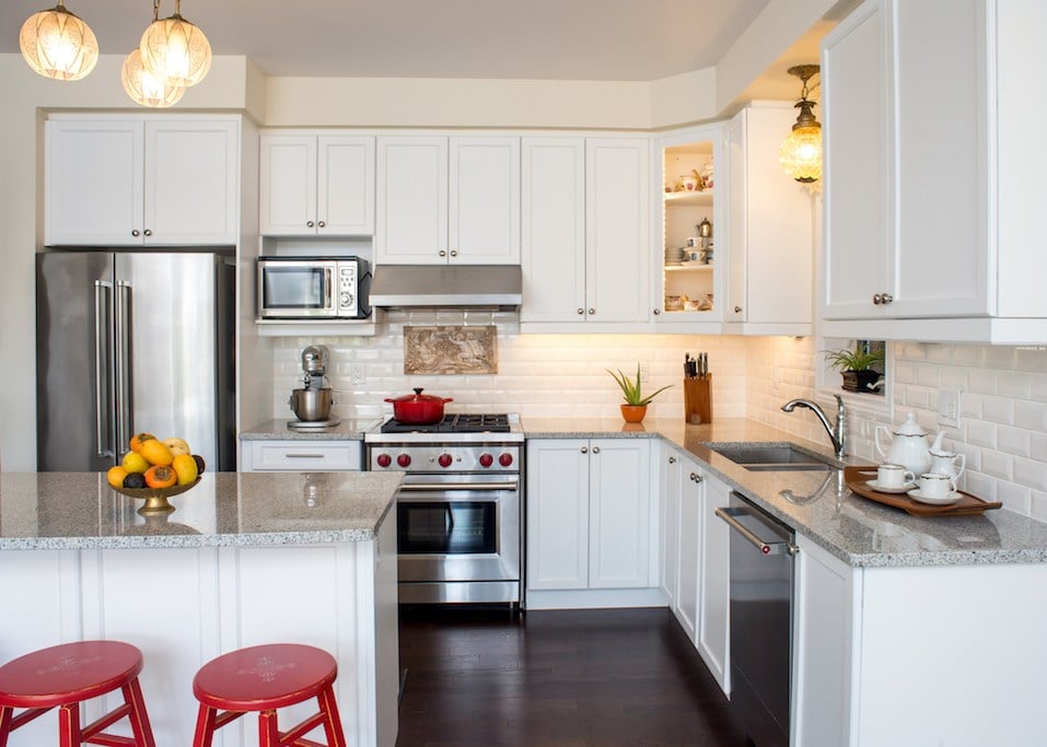 Professionally designed new white kitchen