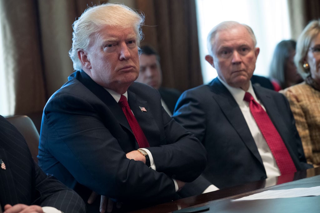 Donald Trump and Jeff Sessions