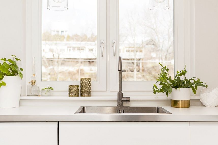 kitchen sink in a fancy kitchen