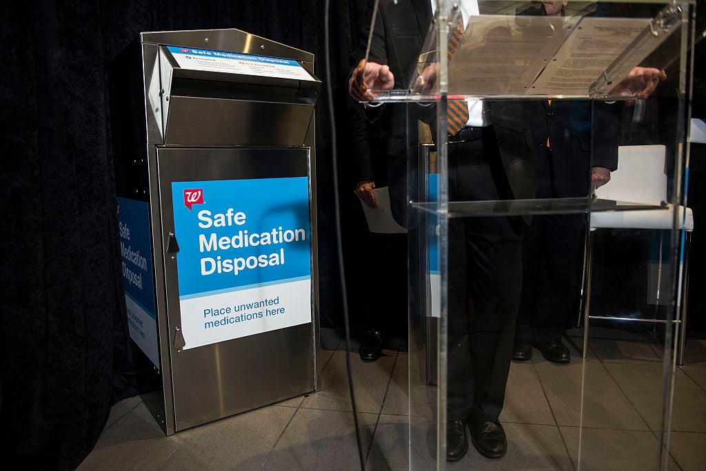 safe medication disposal bin
