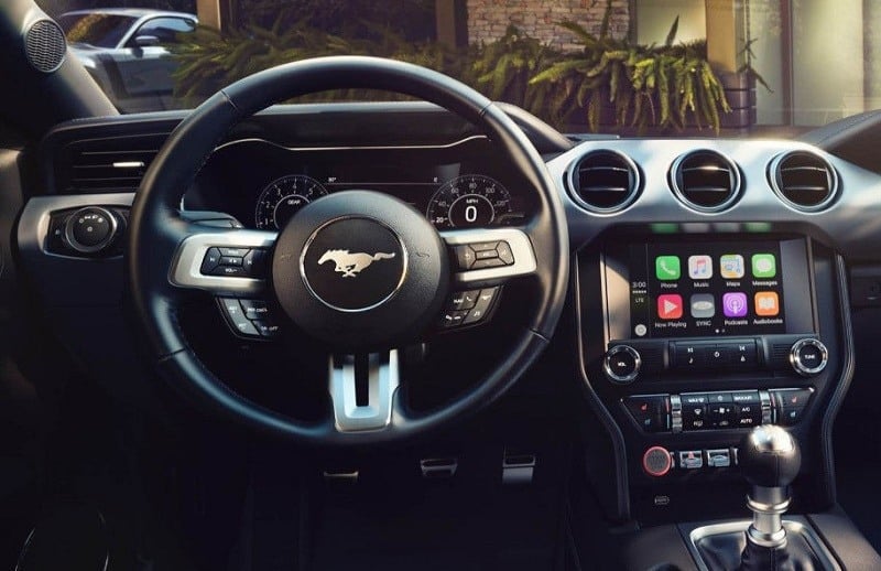 Digital display of 2018 Ford Mustang