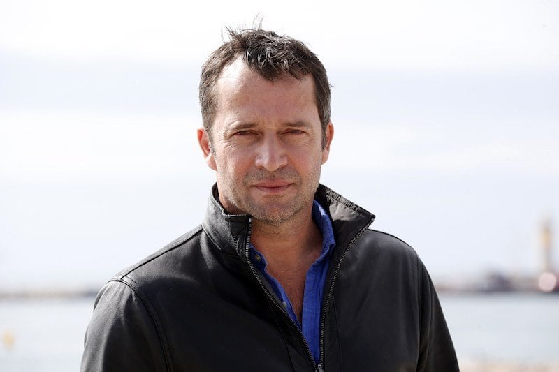 James Purefoy poses during a photocall for the TV series "Hap and Leonard"