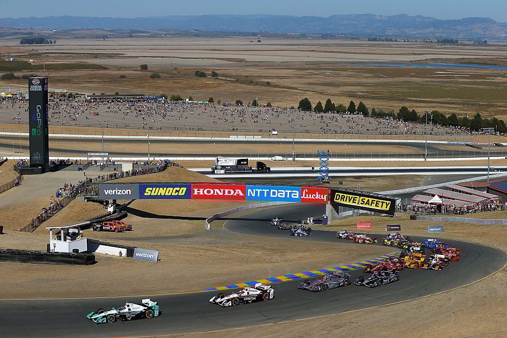 The Start of the GoPro Grand Prix of Sonoma