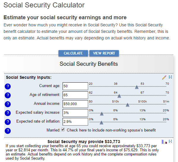 social security calculator