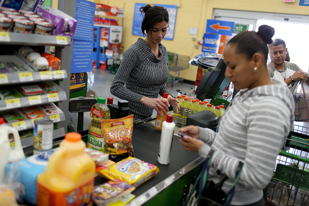 checkout line