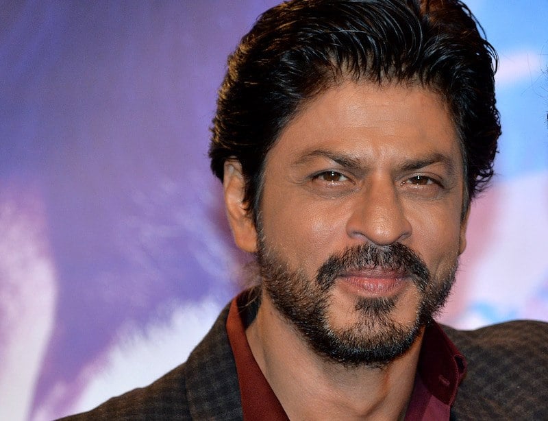 A close-up of Bollywood star Shah Rukh Khan 