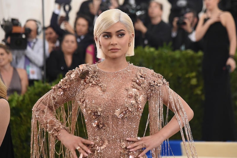 Kylie Jenner poses on the red carpet at the 'Rei Kawakubo/Comme des Garcons: Art Of The In-Between' Costume Institute Gala at Metropolitan Museum of Art