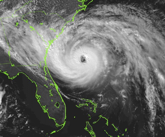 map of Hurricane Hugo