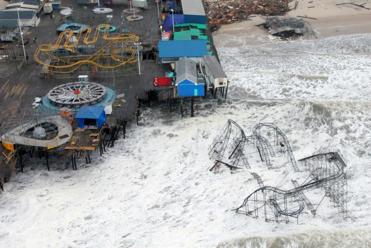 destroyed New Jersey pier