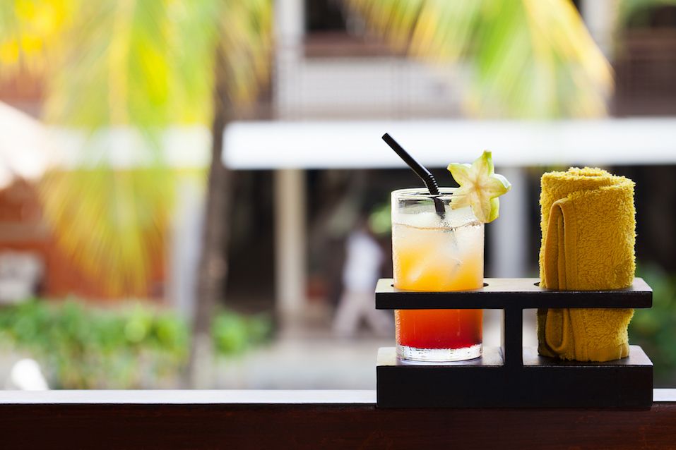 drinks at spa
