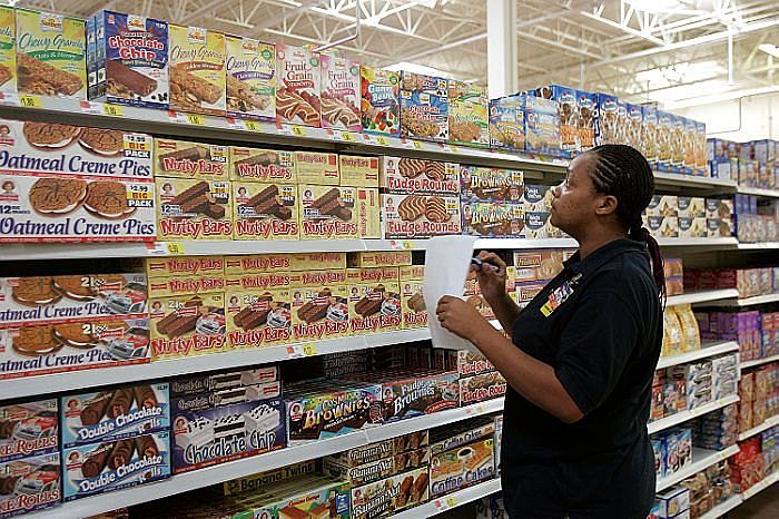 Walmart snack aisle