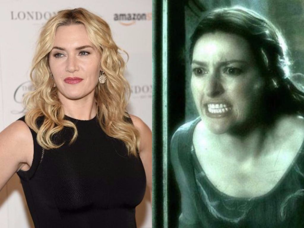 Kate Winslet poses for cameras and Kelly Macdonald's Helena Ravenclaw in Harry Potter