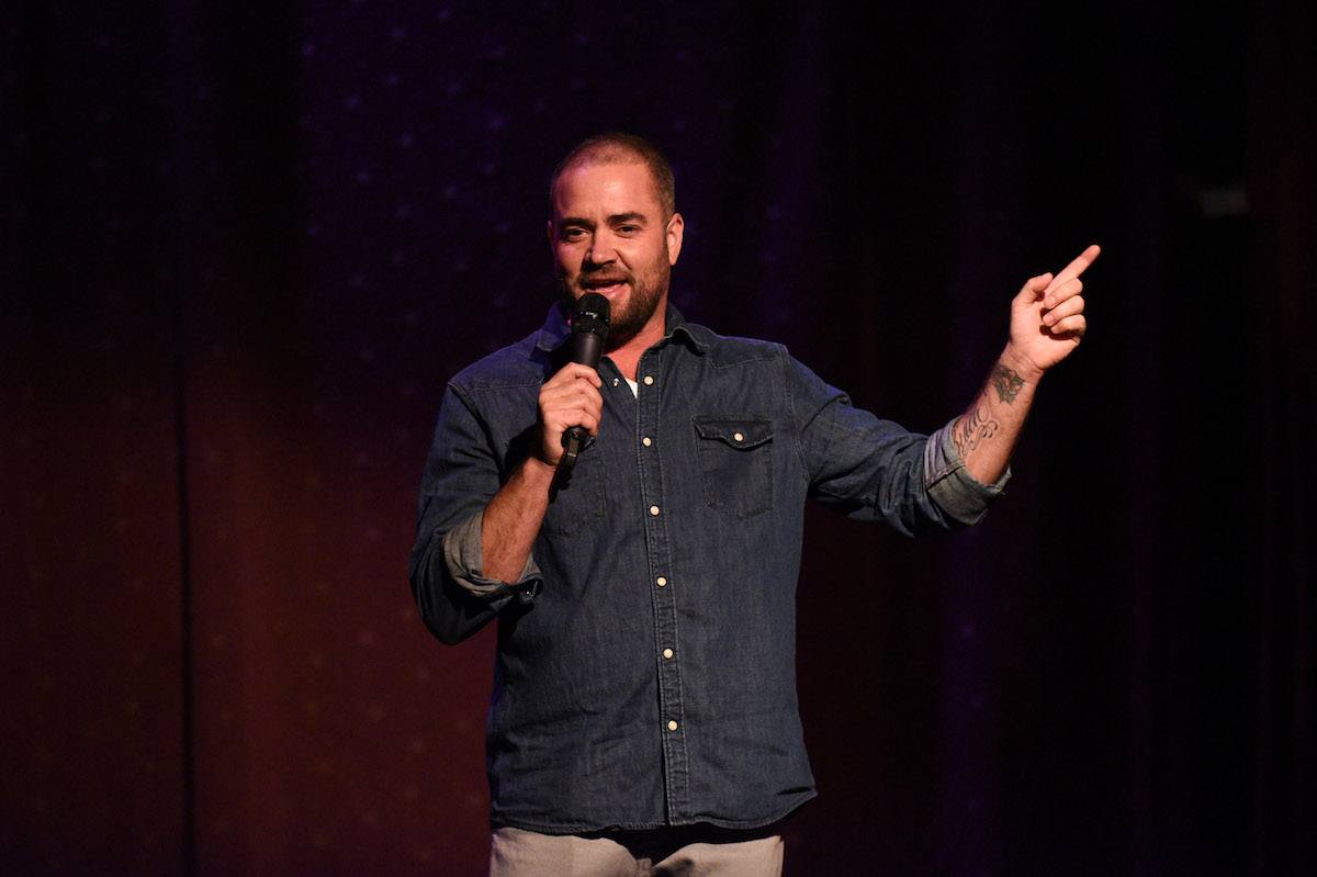 Comedian Ian Harvie performing at Premiere Of Seeso's Stand-Up Steaming Fest at The Slipper Room In NYC,