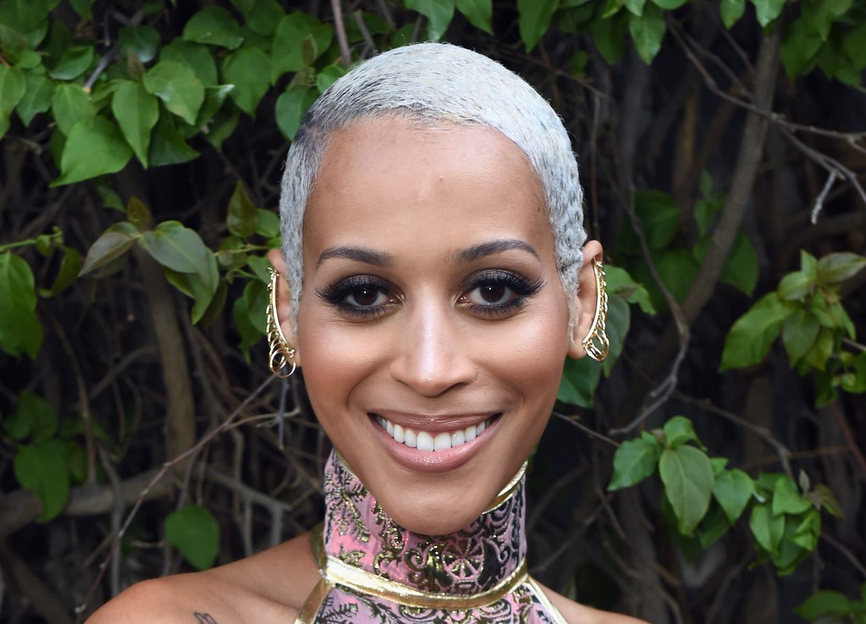 Model Isis King at the 28th Annual GLAAD Media Awards in LA.