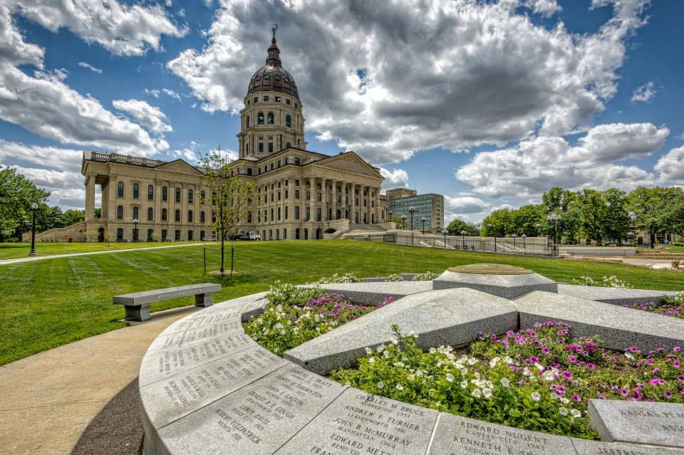 The Kansas Capitol building in Topeka