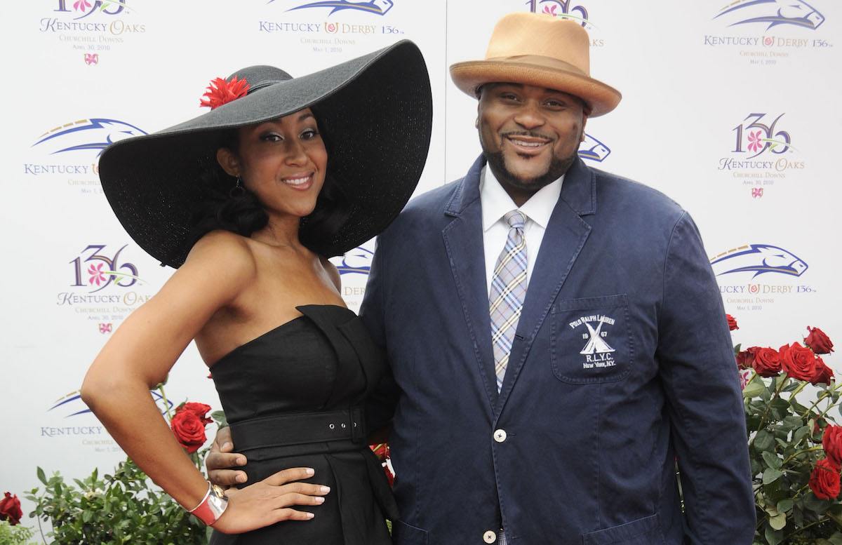 'American Idol' winner Ruben Studdard and his wife, Zuri, at the Kentucky Derby.