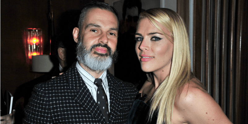 Busy Philipps and Marc Silverstein pose together for a picture.