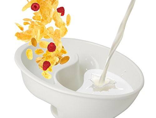 cereal bowl, milk, and cereal