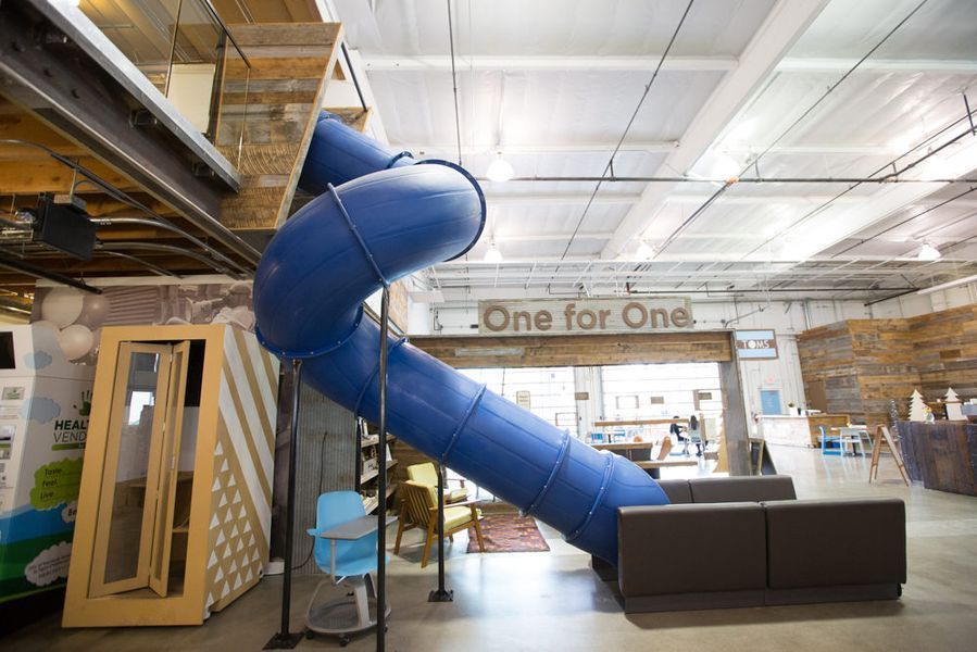 Tom's office, indoor slide