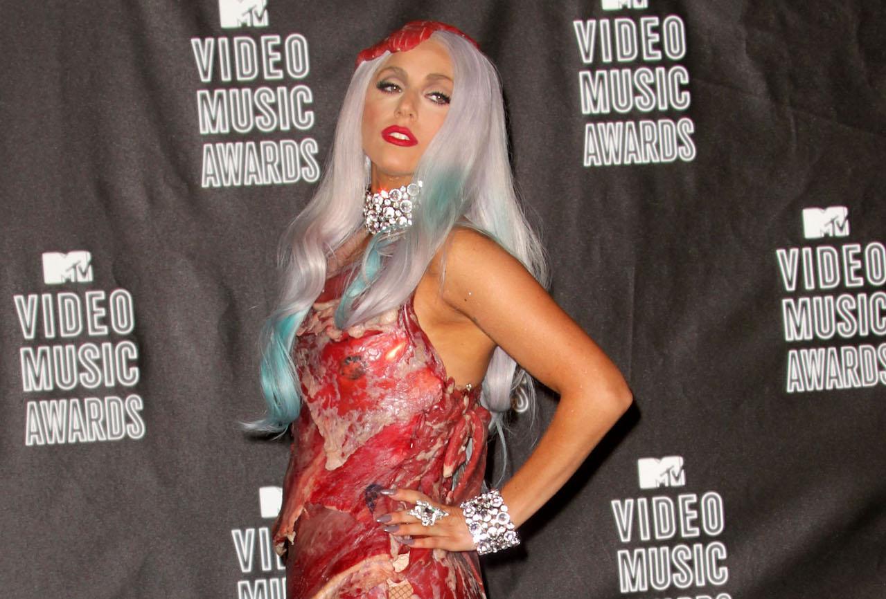 Singer Lady Gaga poses in the press room during the MTV Video Music Awards at NOKIA Theatre L.A. LIVE on September 12, 2010 in Los Angeles, California.