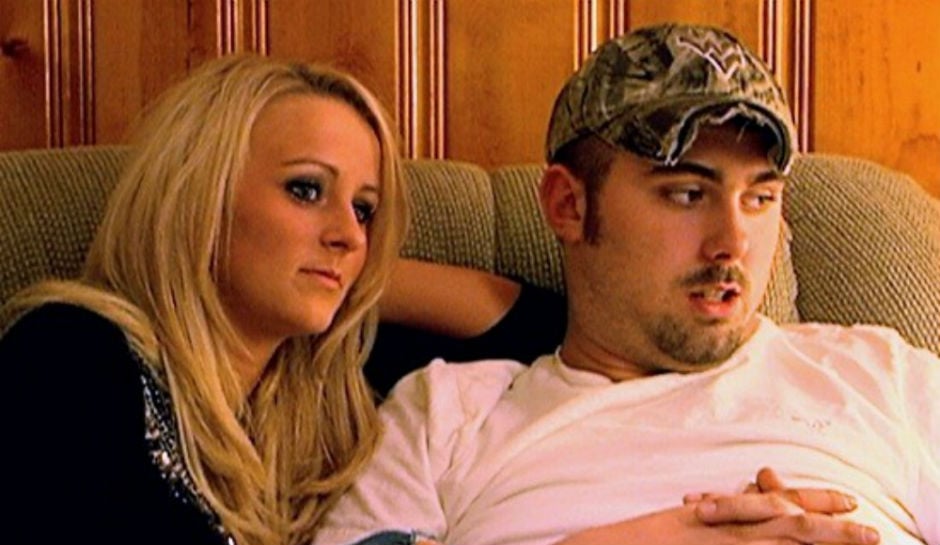 Leah Messer and Corey Simms sitting next to each other
