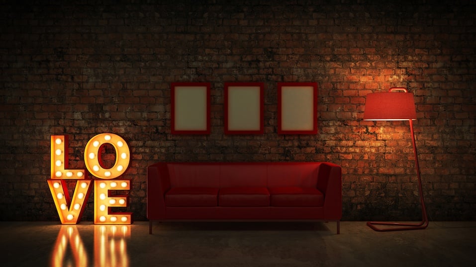 marquee light love letter sign
