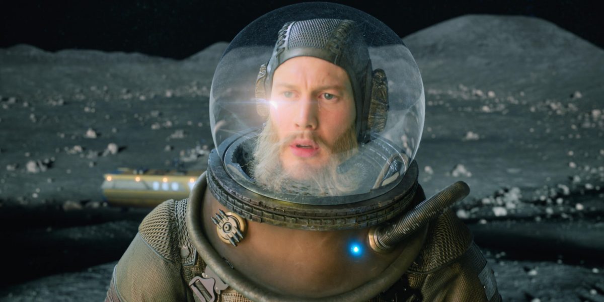 Luther Hargreeves (Tom Hopper) auf dem Mond in Staffel 1 von „The Umbrella Academy“.