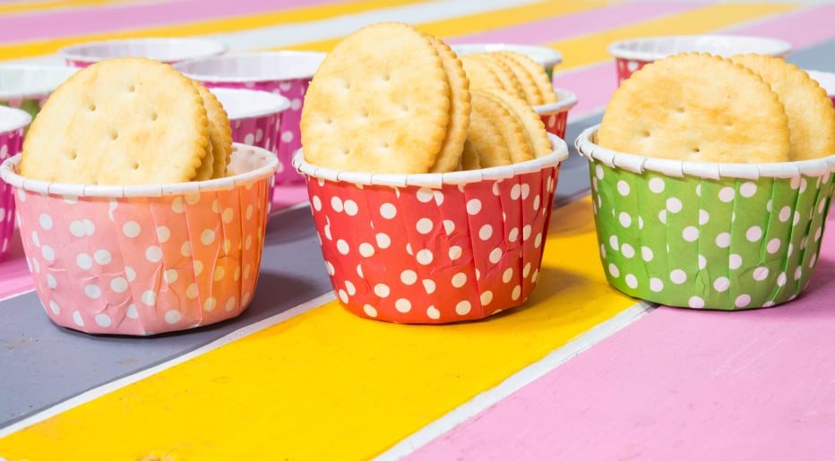 Containers of crackers