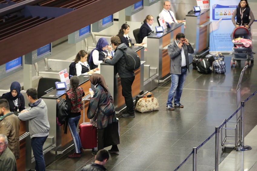 Airport lines, travel