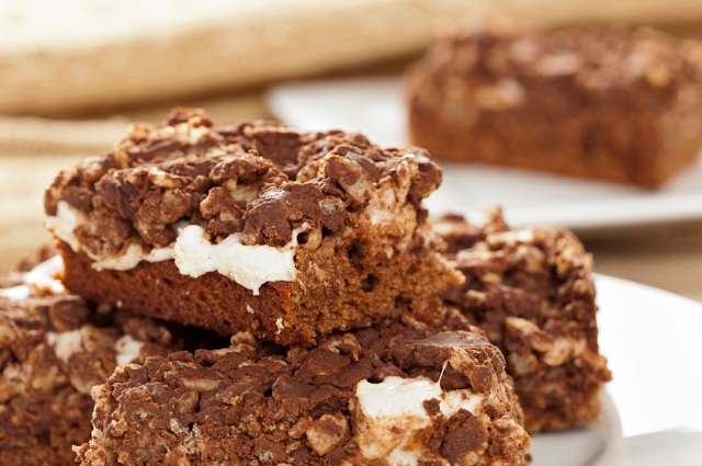 Chocolate marshmallow brownies